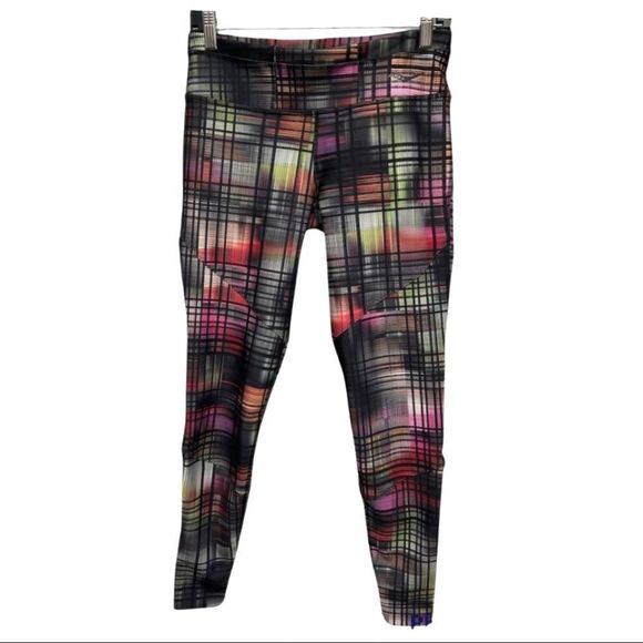 Saucony Pants - Saucony Multicolour Plaid Leggings